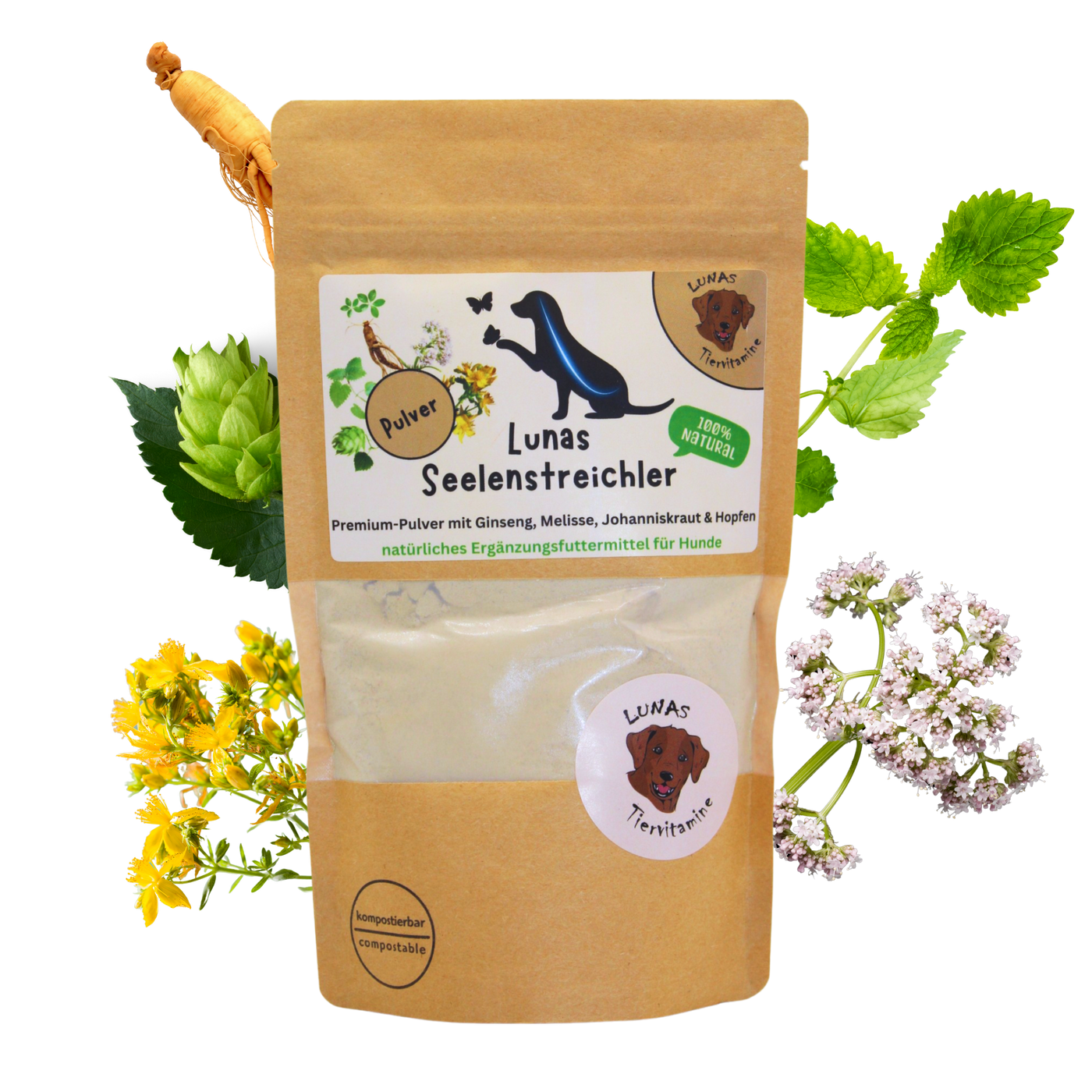 Lunas Seelenstreichler - mit Johanniskraut, Melisse & Ginseng (200g)