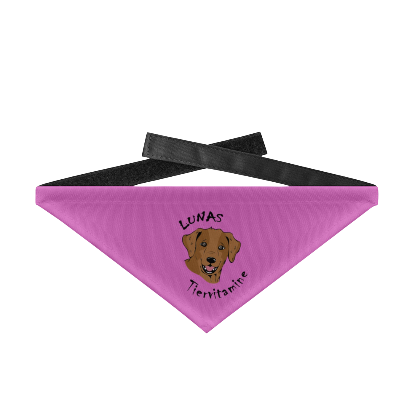 pinkes Hundehalstuch Lunas Tiervitamine